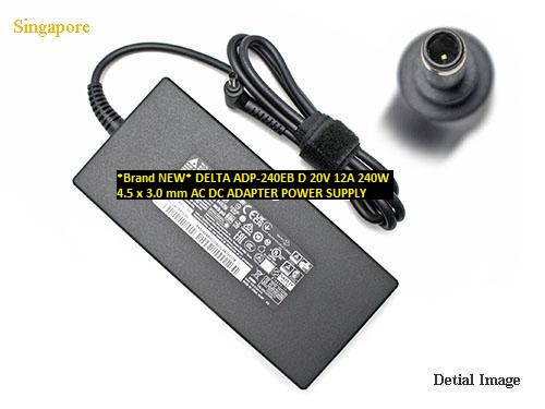 *Brand NEW* DELTA ADP-240EB D 20V 12A 240W 4.5 x 3.0 mm AC DC ADAPTER POWER SUPPLY - Click Image to Close